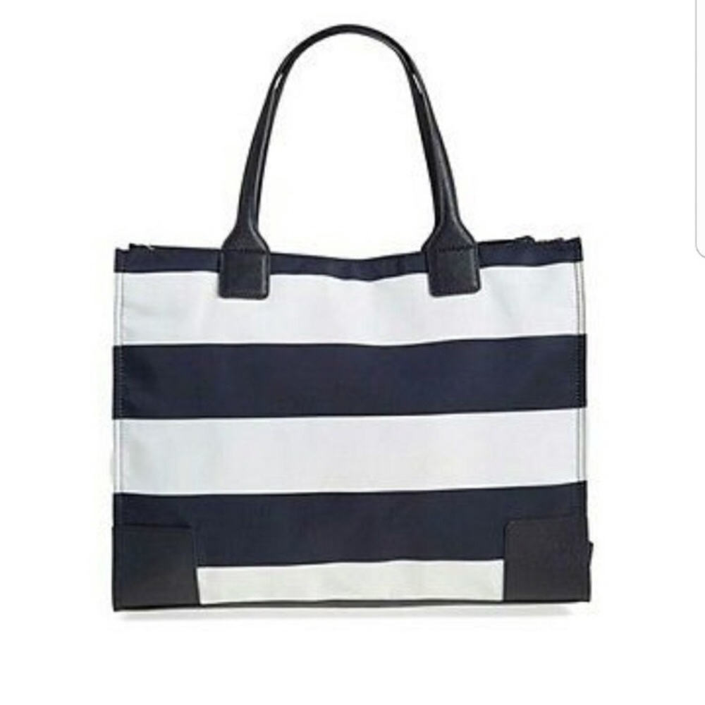 Tory Burch Ella Striped Packable Shoulder Bag - Picture 3 of 16